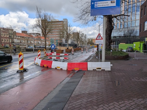 Werkzaamheden/omleiding Spuiboulevard